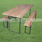 Cheap Outdoor Folding Wood Beer Table Sets, Beer Table and Bench thumbnail-4