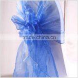 2015 Most Popular Royal blue sheer snow chair sash