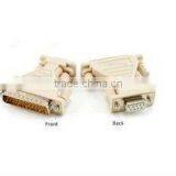25-PIN DB25 MALE TO 9-PIN DB9 SERIAL FEMALE ADAPTER