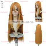 High quality chinese hair ombr shop online in china long straight yellow synthetic women hair wig