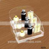 Factory Price High Quality Cosmetic Display Table Lucite Cosmetic Organizer Plexiglass Makeup Product Display thumbnail-3