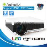 2016 Hot Sale! HD 1080p Projector Built in Android 4.4 OS and Dual Band 2.4G/5G Wi-Fi