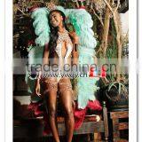 ZPDECOR No.1 Supplier in China Size From 6''-8'' Factory Exporting Popular Dyed MIx Colors Ostrich Feathers Plume for Decoration thumbnail-4