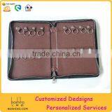 Leather Key Holder Wallet With Zipper