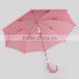 Promotional Solid Pink Color Fiberglass Kids Umbrella thumbnail-4