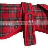 European Red Plaid Clothes for Large Dogs