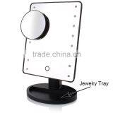 Makeup Mirror With 18 LED Light Desktop Mirror thumbnail-5