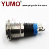 YUMO LA16JSF IP67 S LED Illuminated Indicator Switch Metal Lamp,push Button thumbnail-2