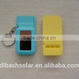 Solar Power Flashing USB Keychain Mini Usb Charger Whistle Keyring Ring thumbnail-4
