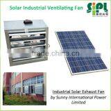 810mm Aluminum Blades Negative Pressure Type Solar Powered Wall Mounting Box Exhaust Fan thumbnail-2