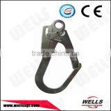 Nickel Plated, Galvanized Forged Iron Metal Big Safety Snap Hook for Building thumbnail-2