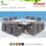 YH-5086 Outdoor Dinner Set Wicker Table and 12 Chairs thumbnail-1