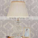 Modern Home Lamp Crsytal Ball Design Clear K9 Crystal Table Lamp With White Color Lampshade thumbnail-2