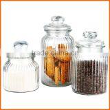 Wholesale Glass Cookie Jar With Glass Lid for Storage thumbnail-1