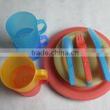 24sets PP Colorful Plastic Picnic Set/portable Plastic Tableware Set/dinnerware Set thumbnail-5