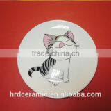 Wholesale hotel event restaurant white round custom cheap ceramic plates