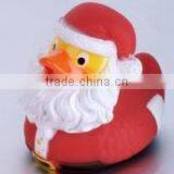 Christmas BPA free PVC kids bath swimming Santa duck