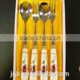 Porcelain Handle Flatware Set Stainless Steel Cutlery Set thumbnail-3