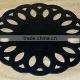 Black Antique Rounded Fancy Trivets thumbnail-1