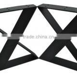 Top Sales Furniture Black Powder Coated ZX Flat Steel Metal Bench Leg thumbnail-1