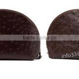 Women's Cosmetic Bag Colorfull Fashion Ostrich Grain Leather Make-up Bag Manufacturer thumbnail-6