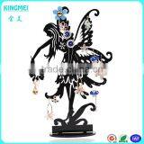 Hot Laser Engraving Beautiful Dancing Girl Shaped Acrylic Earring Display Stand Holder 72holes thumbnail-1