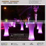 Narrow Waist Shape Round Color Changing Drinking Cocktail Party Table thumbnail-2