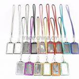 Hot Sale, High Quality Promotion Gift PU Leather Badge Holder With Crystal Gem Decoration thumbnail-6