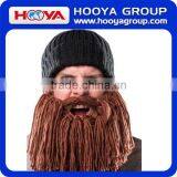 Novelty Face Warmer Mask Party Beard Beanies Knitted Crochet Mustache Hat thumbnail-1