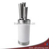 7pcs Stainless Steel Kitchen Swiss Knife Set With Sccisors in Wooden Block thumbnail-4