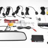 2016 4.3" LCD 4 Parking Sensors Camera Car Rearview Mirror Reverse Radar System thumbnail-1