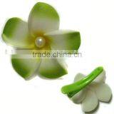 Frangipani EVA Foam Flower Barrette/Hawaiian Flower Barrette Accessory