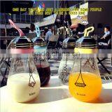 UCHOME 2017 New Design 450ml Single Layer Glass Bulb Water Bottle Glass Bulb Juice Bottle Glass Bulb Beverage Bottle thumbnail-2