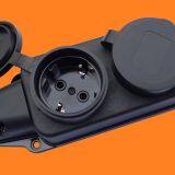 Rubber Three Way Waterproof Socket Outlet (6310E) thumbnail-2