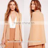 Women Chic Nude Cape Blazer Fashion Deisgn Cheap Price thumbnail-6