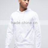 High Quality Custom Logo Pouch Pocket Wiith Hood White Men's 100% Cotton Casual Breathable Plain Design Solid Pullover Hoodies thumbnail-1