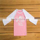 Wholesale Baby Girl Icing Comfort Colors Printing Designs Tops Boutique Kids Long Sleeve T-Shirt