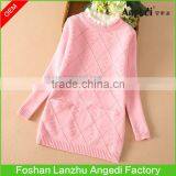 OEM Supply Girls Winter Clothing Thermal Dress Hoodless Sweater Dress for Girl 2-14yrs thumbnail-2