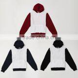 2016 Polyester/Cotton Baseball Hoodie, for Sublimation Print, Sport Group and Promotion thumbnail-1