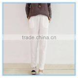 Women Autumn Spring Summer Harem Pants Linen Cotton Casual Slim Trousers thumbnail-2