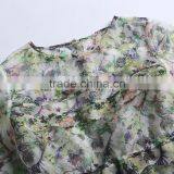 2015 HOYUGO Summer Organza Printed Sexy Blouses thumbnail-5