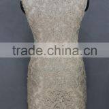 New Design Short Sleeve Crochet Lace Casual Slim Dress for Ladies thumbnail-3