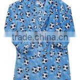 100% Cotton Quilted Velour Hooded Bathrobe thumbnail-2