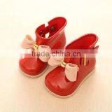 S16870A 2017 Cute Jelly Bowknot Kids Pvc Rain Shoes thumbnail-3