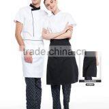 Juqian Traditional Fit White Short Sleeve Chef Coat Uniform/Knotted Cloth Buttons 100% Cotton Cook Uniform thumbnail-4