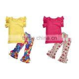 New Arrival Spring Summer Princess Baby Girl Clothing Outfit Hot Sale Baby Party Top With Pants Ruffle Set Fashion Flower Pants thumbnail-5