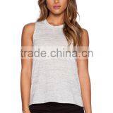 Sleeveless Marbled Muscle Tank Top Round Neck thumbnail-1