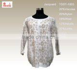 20%Viscose 20%Nylon 18%Wool 12%Acrylic 3%Lurex Beautiful Jacquard Sweater thumbnail-1