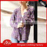 2017 Christmas no Button Knit Design Hand Made Women's Cardigan for Winter thumbnail-1