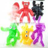 Small 6 Alien TPR Sticky Toy Sticky Alien Animal Toys